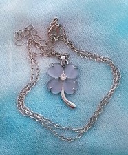 Collana fiore opale usato  Roma
