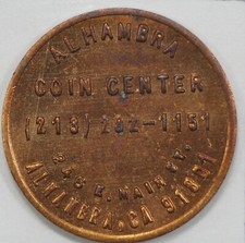 1976 Alhambra Coin Center Alhambra CA Coin Dealer Advertising Token comprar usado  Enviando para Brazil