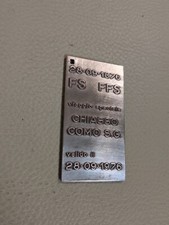 Biglietto metallico speciale usato  Milano