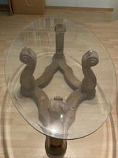 Glastisch massivem eichenfuss gebraucht kaufen  Alsdorf