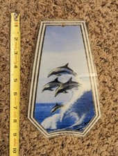 Painel de substituição OK Lighting Dolphin Dolphins abajur painel de luz de vidro vintage comprar usado  Enviando para Brazil