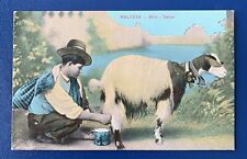 Malta postcard milk for sale  LONDON