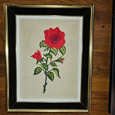 Altes stickbild rosenmotiv gebraucht kaufen  Baiersbronn
