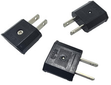 Pacote com 3 conversores adaptador carregador plugue plano viagem 220V a 110V - feito na Coréia comprar usado  Enviando para Brazil