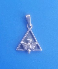 Usado, Pingente pingente religioso vintage prata esterlina 925 Espírito Santo  comprar usado  Enviando para Brazil