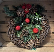Christmas wicker wreath for sale  NEWPORT