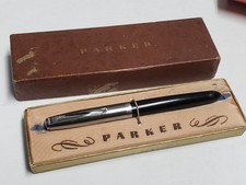 Caneta-tinteiro vintage da década de 1940 PARKER "21" na caixa original, preta comprar usado  Enviando para Brazil