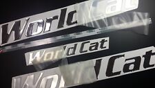 Emblemas de barco World Cat 26" cromado + entrega GRÁTIS RÁPIDA DHL Express - Adesivos comprar usado  Enviando para Brazil
