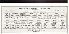 American locomotive order for sale  Palm Bay
