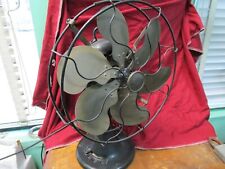 Ventilador eléctrico antiguo Emerson 24666 1918, seis aspas de latón, cubo de hierro fundido, funciona, usado segunda mano  Embacar hacia Argentina