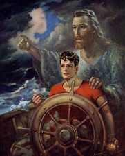 Print canvas christ for sale  Topsham