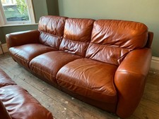 Italian leather sofa for sale  TROWBRIDGE