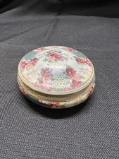 Caixa de joias/bugigangas vintage de porcelana ou cerâmica Nippon floral e teia de aranha Japão comprar usado  Enviando para Brazil