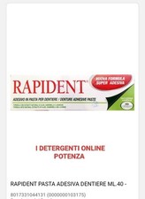 Rapident pasta adesiva usato  Potenza