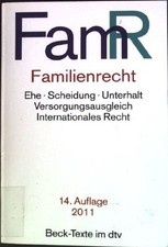 Familienrecht textausgabe beck gebraucht kaufen  Koblenz