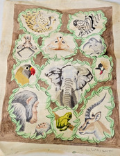 Needlepoint unfinished animal for sale  Brooklyn