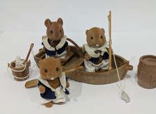 Bonecos Sylvanian Families Captains River Crew com barco a remo, usado comprar usado  Enviando para Brazil