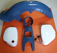 HONDA SUPERCUB C100 CA100 C102 CA102 AZUL PARA-LAMA E ESTOJO DE FAROL E TAMPA LATERAL comprar usado  Enviando para Brazil