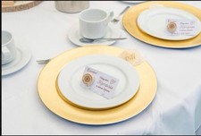 Hochzeitsdeko goldfarbene plat gebraucht kaufen  Montabaur