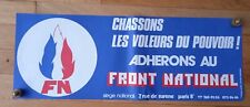 Politique affiche front d'occasion  Dombasle-sur-Meurthe
