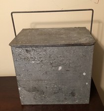 Vintage Boutwell's Dairy Galvanizado Metal Varanda Caixa de Leite Cooler Lake Worth, FL comprar usado  Enviando para Brazil