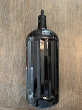 Usado, Garrafa venenosa grande vintage vidro âmbar com rolha de vidro combinando comprar usado  Enviando para Brazil