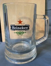 Usado, HEINEKEN Red Star .5L ~ Caneca de cerveja de vidro Stein Tankard Barware ~ Pesado acima de 2lbs comprar usado  Enviando para Brazil