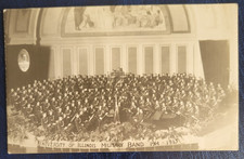 Cartão postal RPPC University of Illinois banda militar 1914 - 1915 Urbana IL comprar usado  Enviando para Brazil