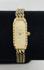 Relógio de pulso Geneve tom ouro 14k analógico fabricado na Suíça movimento de quartzo 14,13 g comprar usado  Enviando para Brazil