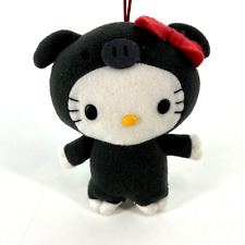 Mini juguete de peluche Hello Kitty Maruchan cerdo negro curry Udon Sanrio 5", usado segunda mano  Embacar hacia Argentina