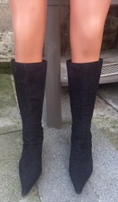 Bottes suédine noires d'occasion  Wassigny