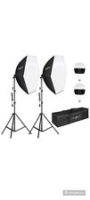 Usado, Kit de iluminação fotográfica softbox PHOPIK equipamento de estúdio fotográfico 30 x 30 polegadas comprar usado  Enviando para Brazil