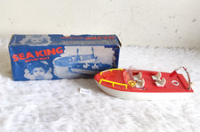Brinquedo vintage Sea King barco a motor plástico operado por bateria com caixa infantil TOY775 comprar usado  Enviando para Brazil