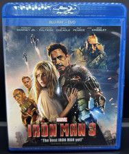 Iron Man 3 (2013) Blu-Ray + DVD, 2-Disc Set Marvel MCU Robert Downey Jr comprar usado  Enviando para Brazil
