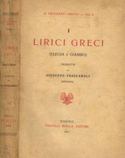 Lirici greci giuseppe usato  Italia