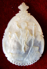 Ancien médaillon nacre d'occasion  Grenoble-