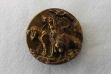 Vintage metal button for sale  WHITLAND