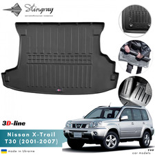 Tapete de porta-malas para Nissan X-Trail T30 2001-2007 borracha de carga traseira para todas as condições climáticas 1 peça comprar usado  Enviando para Brazil