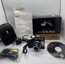 Câmera Digital Nikon Coolpix P60 8.1MP Preta FUNCIONA com Cartão de 4 GB, Manuais, Estojo comprar usado  Enviando para Brazil