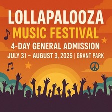 2025 lollapalooza day for sale  Austin