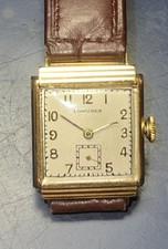 RELÓGIO MASCULINO LONGINES OURO MACIÇO 14K ART DÉCO RETANGULAR CORDA MANUAL CORRIDA comprar usado  Enviando para Brazil