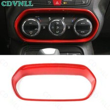 Tampa de controle de botão AC central central vermelho brilhante vermelho para Jeep Renegade 2015-17 acabamento comprar usado  Enviando para Brazil