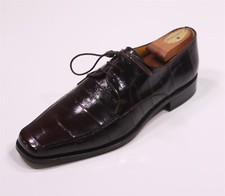 Usado, Sapato Oxford Masculino Bijan Beverly Hills Couro Marrom Enguia Acolchoado com Cadarço 9.5 comprar usado  Enviando para Brazil