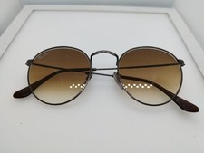 Usado, Óculos de sol Ray Ban RB 3447-N redondo metal 004/51 bronze marrom vidro lente 50mm comprar usado  Enviando para Brazil