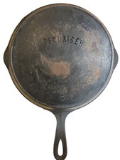 Frigideira de ferro fundido antiga Tecumseh #8 com bicos laterais - NÃO RESTAURADA  comprar usado  Enviando para Brazil