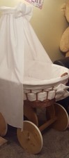 Brown wicker crib for sale  BURTON-ON-TRENT