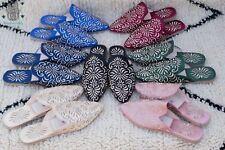 Chinelos femininos babouche marroquinos bordados slip ons sapatos marroquinos comprar usado  Enviando para Brazil