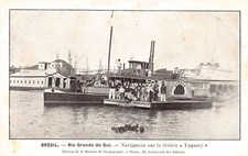 Brasil - Rio Grande do Sul - Vapor de rodas de pas gaúcho no rio Taquari - Posta comprar usado  Enviando para Brazil