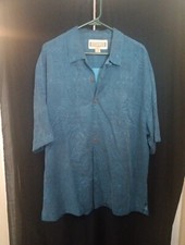 Usado, Camisa Jamaica Jaxx azul com palmeiras em relevo tamanho XL/EG comprar usado  Enviando para Brazil