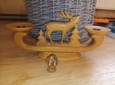 Kerzenhalter hirsch holz gebraucht kaufen  Wilthen